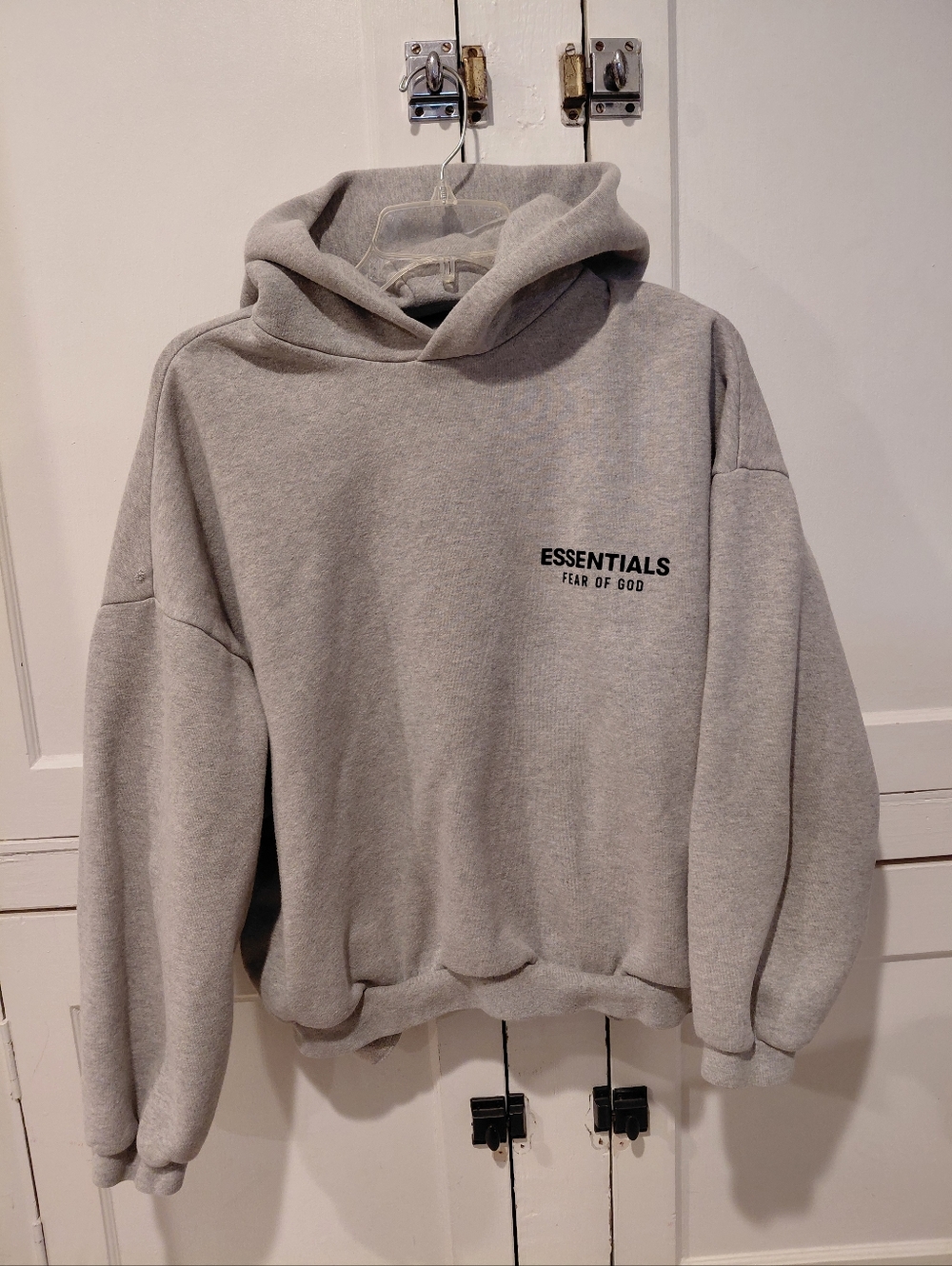 Fear of God Essentials Heather Gray hoodie-size xxs - Picture 2 of 6